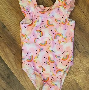 Cat & Jack swim suit, 18-24 months, unicorns